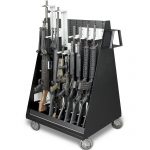 Mobile Weapon Storage Cart - Full