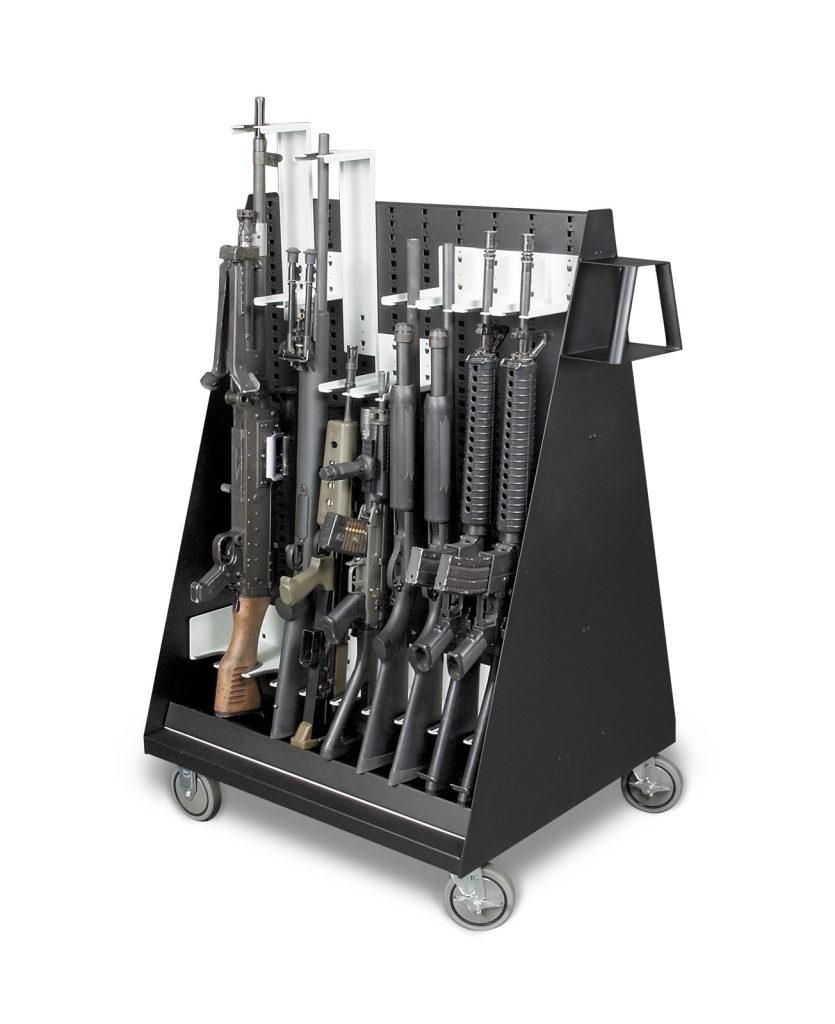 Mobile Weapon Storage Cart - Full