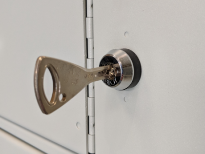 Abloy Keylock with Key Inserted